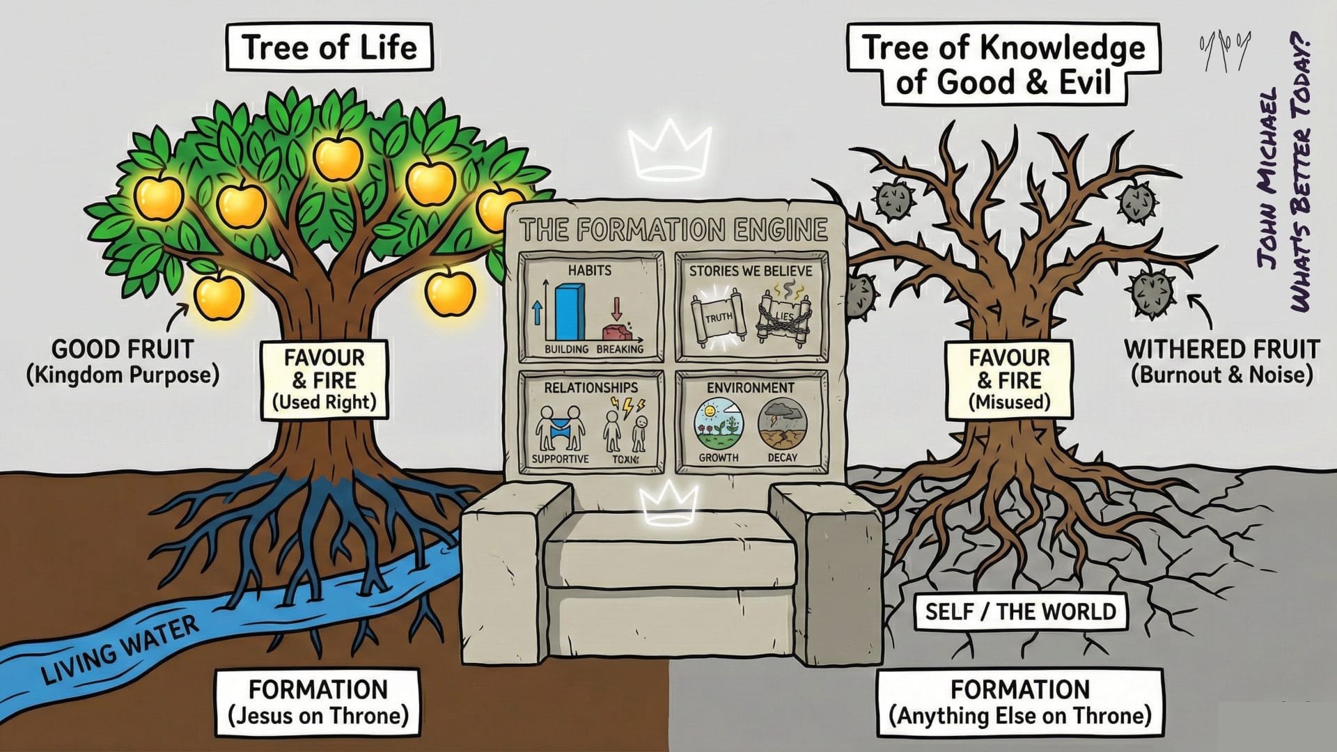 Two trees. One throne. One choice.